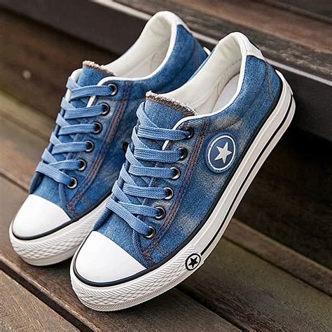 women's denim sneakers